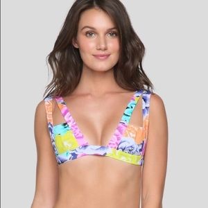 Kopper & Zink Logan Bikini Top in Flower Bomb XS